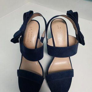 Blue suede heels from LC Lauren Conrad sz 9